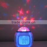 LED Projector Night Light for Babies and Kids as Gifts and Presents Large LCD Alarm Clock thumbnail-5