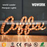 Shop Front Vintage Metal Lighting LED Letters Waterproof and Long Working Life thumbnail-5