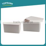 Toprank Different Size Design Pattern Home Living Plastic Storage Organizer Clothes Storage Box Container With Lid
