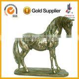 12.5 Inch Resin Craft Animal Figurine Antique Brass Horse Statue thumbnail-5