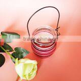 Hand Sprayed Black Glass Candle Jar With Candle Insert thumbnail-4