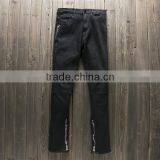 2017 Summer New Locomotive Jeans Elastic Skinny Pants With Side Zip thumbnail-2