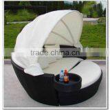 Hot Sale Luxury Patio Sun Rattan Daybed thumbnail-1