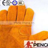 Cow Leather Cowhide Welding Hand Protected Safety Products 3 m Reflector Elastic Cuff Glove thumbnail-3