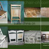 New Product Natural Light Wooden Dining Slat Folding Chair thumbnail-3