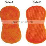 Coral Fabric Wash Sponge With Mesh thumbnail-1