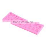 1 PC 2015 Pop 3D Baby Clothes Shower Silicone Mould Fondant Kitchen Cake Mold for Chocolate Baking Tool thumbnail-6