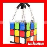 UCHOME New Design Squared Pu European Style Handbag For Women, Fashion Magic Cube Tote Bag thumbnail-1