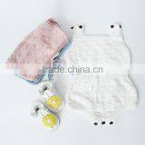 Casual Newborn Baby Girls Wholesale Pure Colour Worsted Sweater Romper thumbnail-3