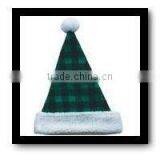 Green Color Funny Kids & Adult Christmas Hats With White Ball thumbnail-1