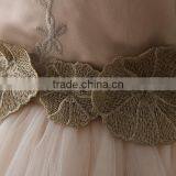 High Quality Elegant Children's Boutique Clothing Sleeves Sexy Handmade Flower Many Layer Baby Party Dress Spain Cake Dresses thumbnail-5