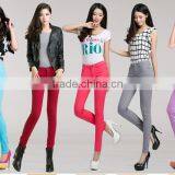 New Women's Pants Sexy Spring Elastic Candy Colored Pencil Pants Jeans Trousers Women's Jeans thumbnail-2