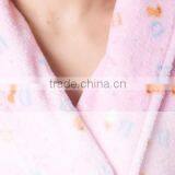 Adult 100% Polyester Coral Fleece Women Robe/ Bathrobe/Gown/ Bath Robe thumbnail-4