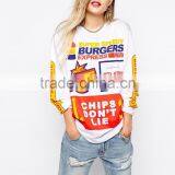 Fats Food Long Sleeve T-Shirt With Chips Don't Lie Print China Supplier thumbnail-1