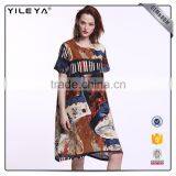 ODM Services Women Dress Women Casual,print Dress,short Sleeve Dress thumbnail-4