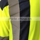 Polyester Contrast High Visibility Safety Europe Birdeye Sew-on Tape Reflective Polo Shirt thumbnail-5