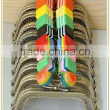 Rainbow Color Cube Coin Purse Women Bag Supplies Metal Purse Frame thumbnail-3