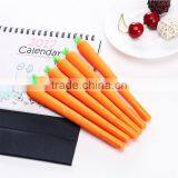 Cute Novel Vegetable Carrot Shape Promotional Gel Pen Gift for Schoold Kids thumbnail-5