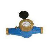 Vertical Digital Multi Jet Water Meter , Brass Cold Water Volume Meter