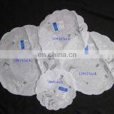 Round Napkins With Hemstitch and Embroidery thumbnail-1