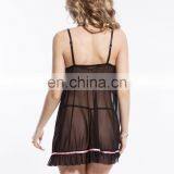 Best Selling Sexy Women Black Transparent Sexy Lady Nightwear thumbnail-3