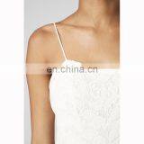 Halter Neck White Cotton Lace Tunic Dress thumbnail-4