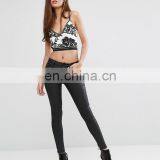 Trending New Fashion Sexy Girls Top Design, Kendall and Kylie Paneled Long Sleeve Crop Top With Black or White Lace thumbnail-2