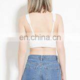 Ladies Floral Mesh Crop Top Plain thumbnail-3