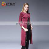 New European Style Coats Autumn Long Overcoat Ladies Without Clothes With Buttons thumbnail-1