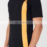 Running Organic Oversize Long Black Couple Raglan Sport Bamboo Rounded Hem Dri Fit Cotton Cheap Blank Custom Men t Shirt thumbnail-2