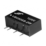 0.1W-2W Fixed Input, Regulated Single Output DC- DC Converter (VB Series)