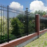 Low maintenance quality welded wrought iron fence for power plants