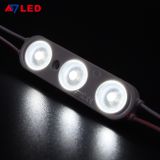 ce&rohs shenzhen manufacturer 3 lamp white smd 2835 waterproof injection light led module with lens
