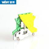 Yellow-green Ground Terminal Cable Connector DIN Rail Terminal USLKG2.5 thumbnail-4