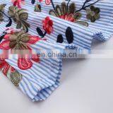 Girl Flower Applique Spaghetti Strap Dress Baby Summer Dress For Kids thumbnail-4