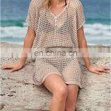 Новый дизайн. Удобный купальник для взрослых женщин. Пляжная одежда из сетчатой вязки.