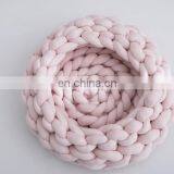 Cotton Tube Braid Yarn Hand Knitting Pet Blankets Machine Washable thumbnail-3