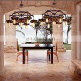 Retro Gear Industrial Loft Decorative Pendant Lamp Wood Chandelier Light thumbnail-3