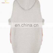 Ladies Super Chunky Half Sleeves Cardigan With Hood thumbnail-3