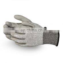 En388 4543 Hand Safety Anti-cut Construction Gloves PU Coated Cut Resistant Work Gloves Level 5 Anti Cut Gloves thumbnail-3