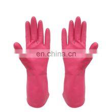Household Kitchen Items Cleaning Gloves Rubber House Keeping Waterproof Long Sleeve Rubber Latex Gloves thumbnail-1