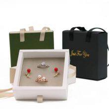 Portable Jewelry Ring Box Pull Gift Box Necklace Earring Ring Bracelet Jewelry Box thumbnail-3