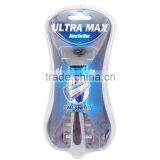 Mens triple blade system razor