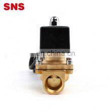 SNS 2WF250-25 110V Explosion-proof Normally Closed Pneumatic Large Diameter Coil Brass Solenoid Valve