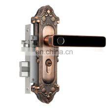 Custom Vintage Zinc Alloy Mechanical Key Semiconductor Household Fingerprint Lock