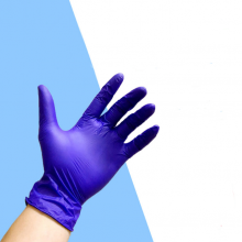 China Purple Powder Free Nitrile Disposable Gloves For Medical Industry Field Factory thumbnail-2