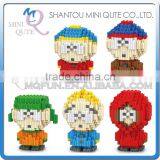 Mini Qute LINKGO Kawaii 5 Styles Cartoon South Park Block Diamond Plastic Building Block Boys Educational Toy