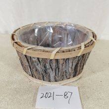 Small Garden Flower Pots Rattan Handmade  Flowers Baskets