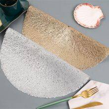Wholesale Round Shape PVC Place Mats Vinyl Pressed Heat Resistant Table Mats Christmas Wedding Decoration thumbnail-4