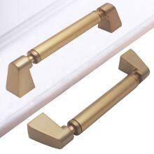 Nickel Plated Ripple Kitchen Handles Drawer Pulls T Bar Zinc Alloy Cabinet Hardware Handles thumbnail-2